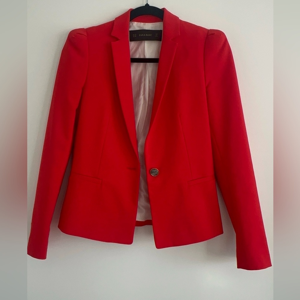 Zara Vibrant Red Women's Blazer